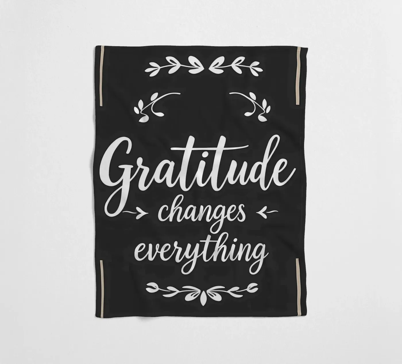 Dankbaarheid verandert alles fleecedeken van inspirational quote