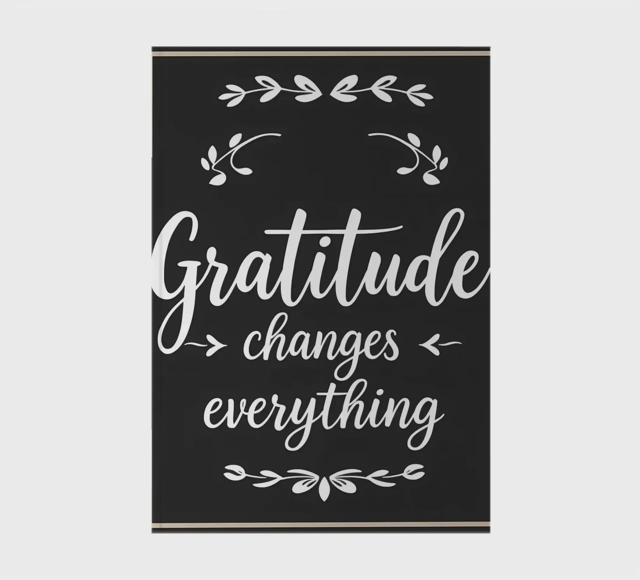 Gratitude Changes Everything notebook by inspirational quote