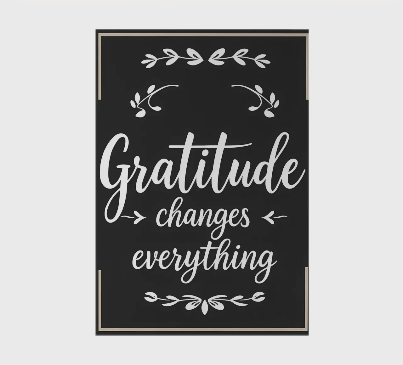 Gratitude Changes Everything notebook by inspirational quote