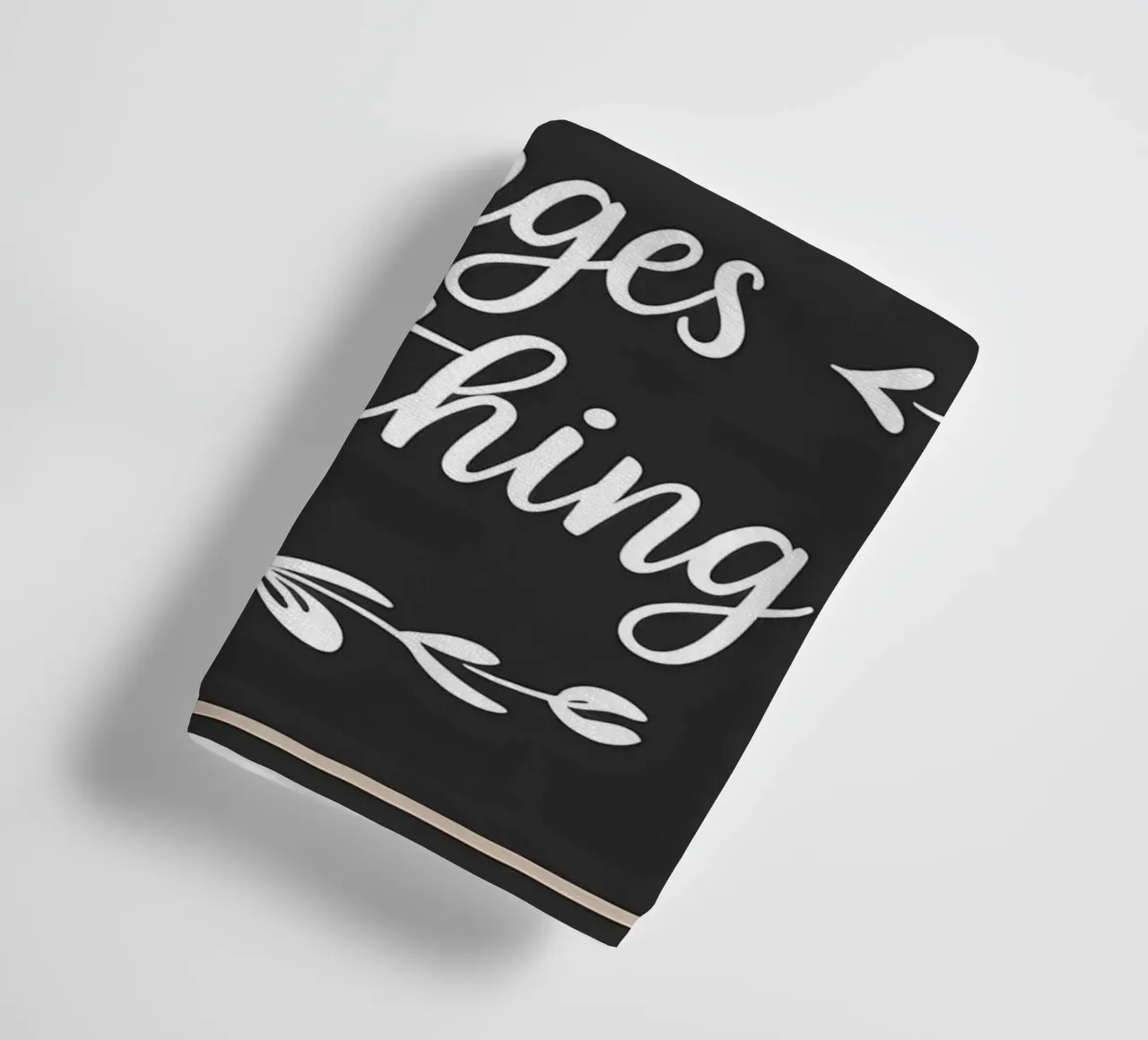 Gratitude Changes Everything towel by inspirational quote