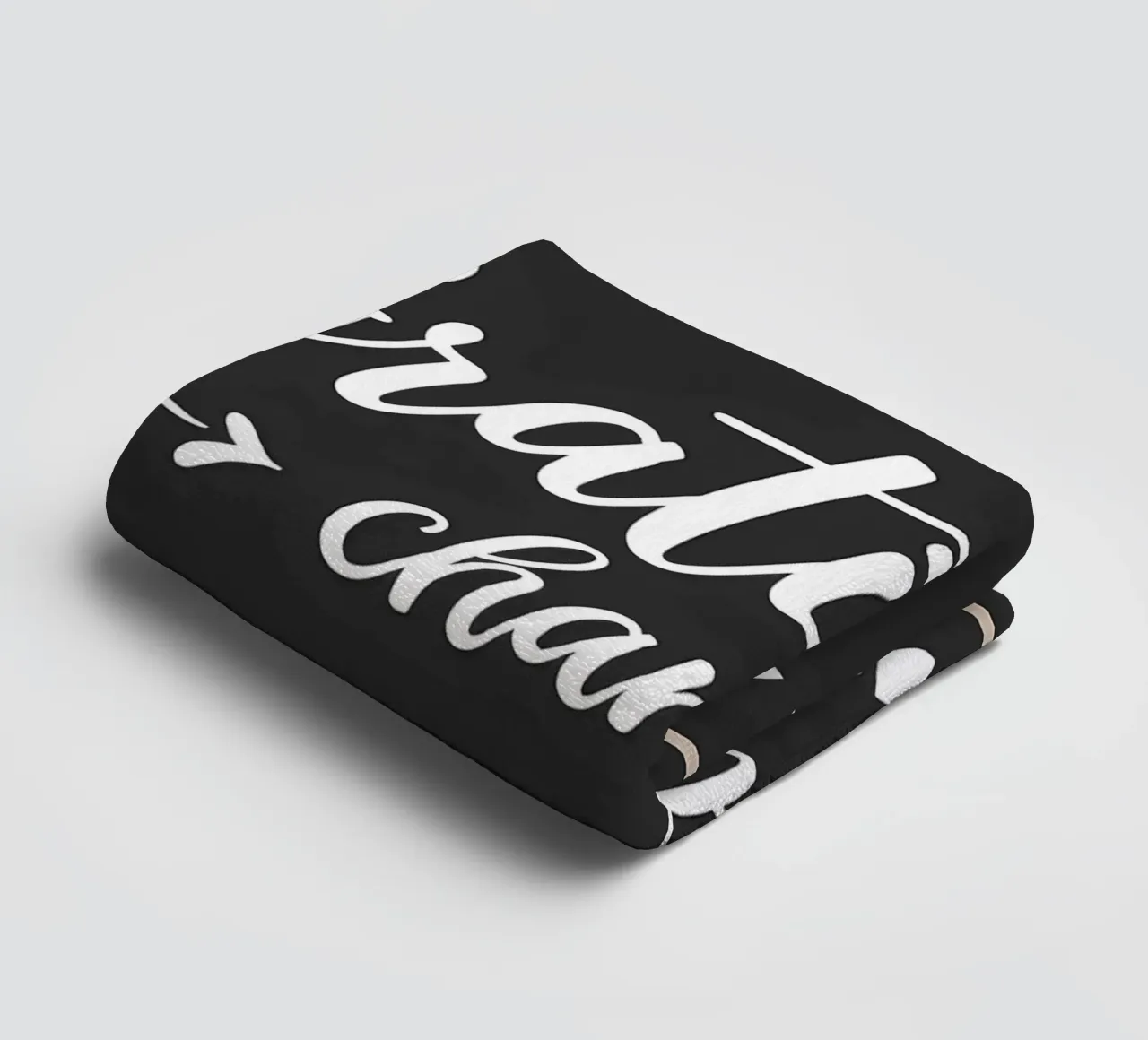 Gratitude Changes Everything towel by inspirational quote