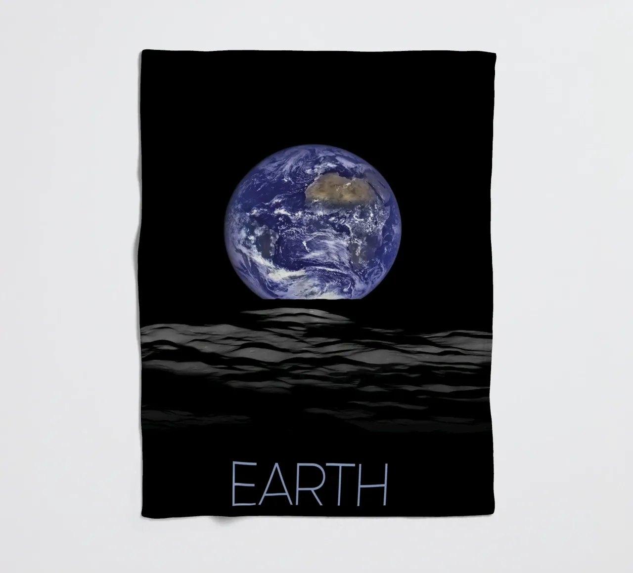 Planet Earth Poster fleece blanket by 🎁 ARTVI-SHOP