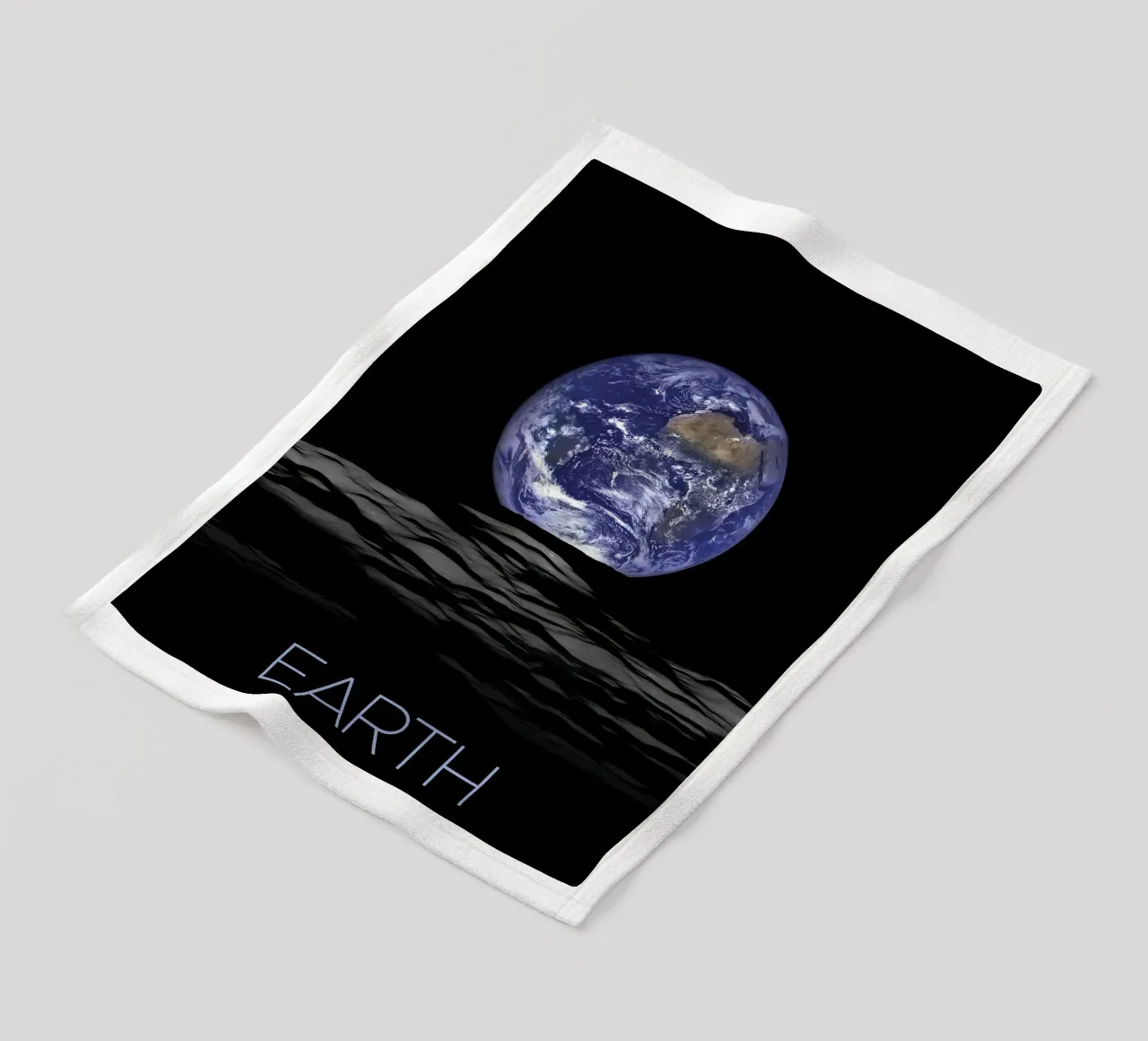 Planet Earth Poster fleece blanket by 🎁 ARTVI-SHOP