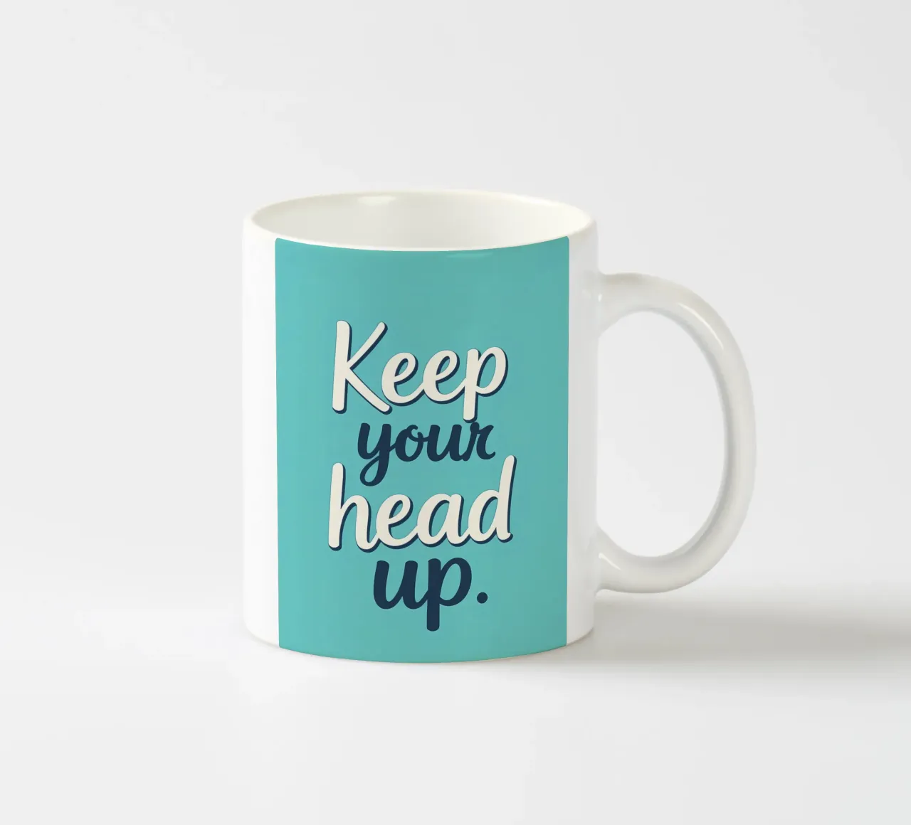 Tenere la testa alta tazza in ceramica da inspirational quote
