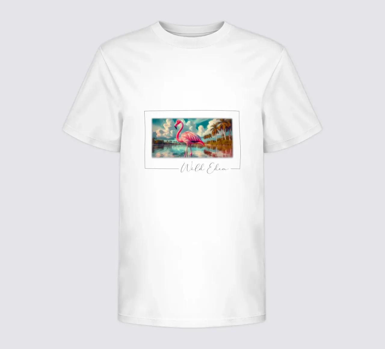 ROSA FLAMANTE camiseta para niños de RUBIANT ART