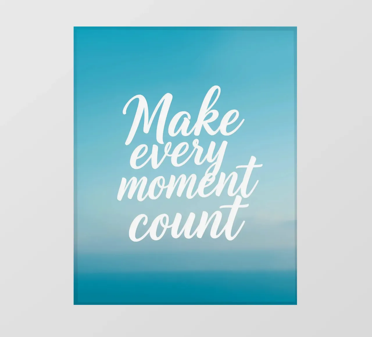 Fai in modo che ogni momento sia importante telo in pvc da inspirational quote