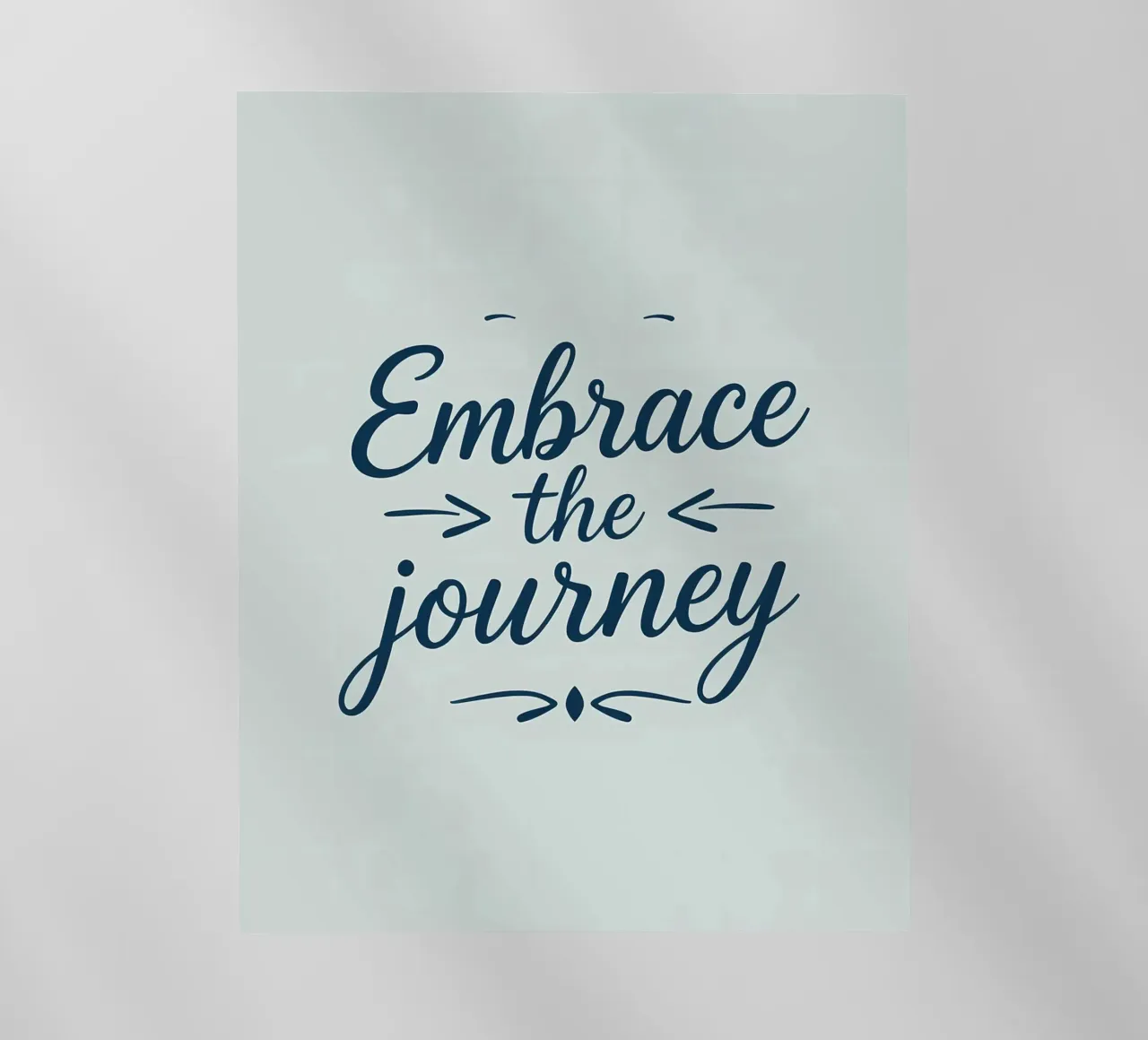 Abbracciare il viaggio pellicola backlit da inspirational quote