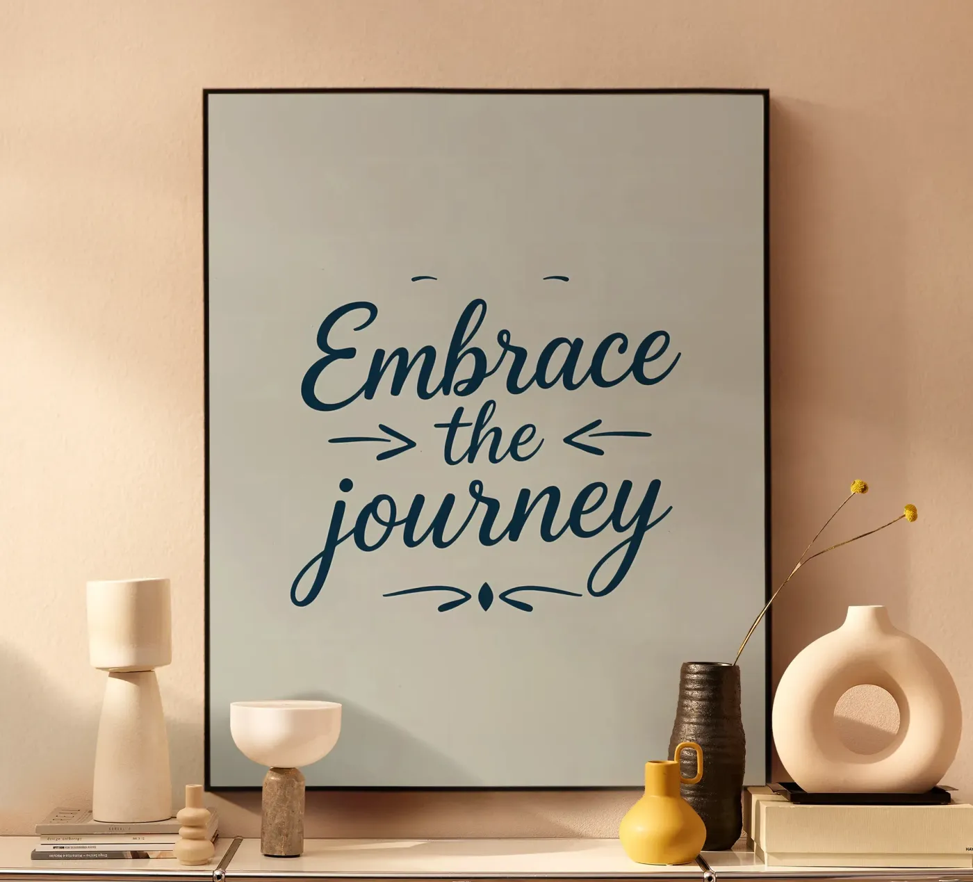 Abbracciare il viaggio plexiglass da inspirational quote