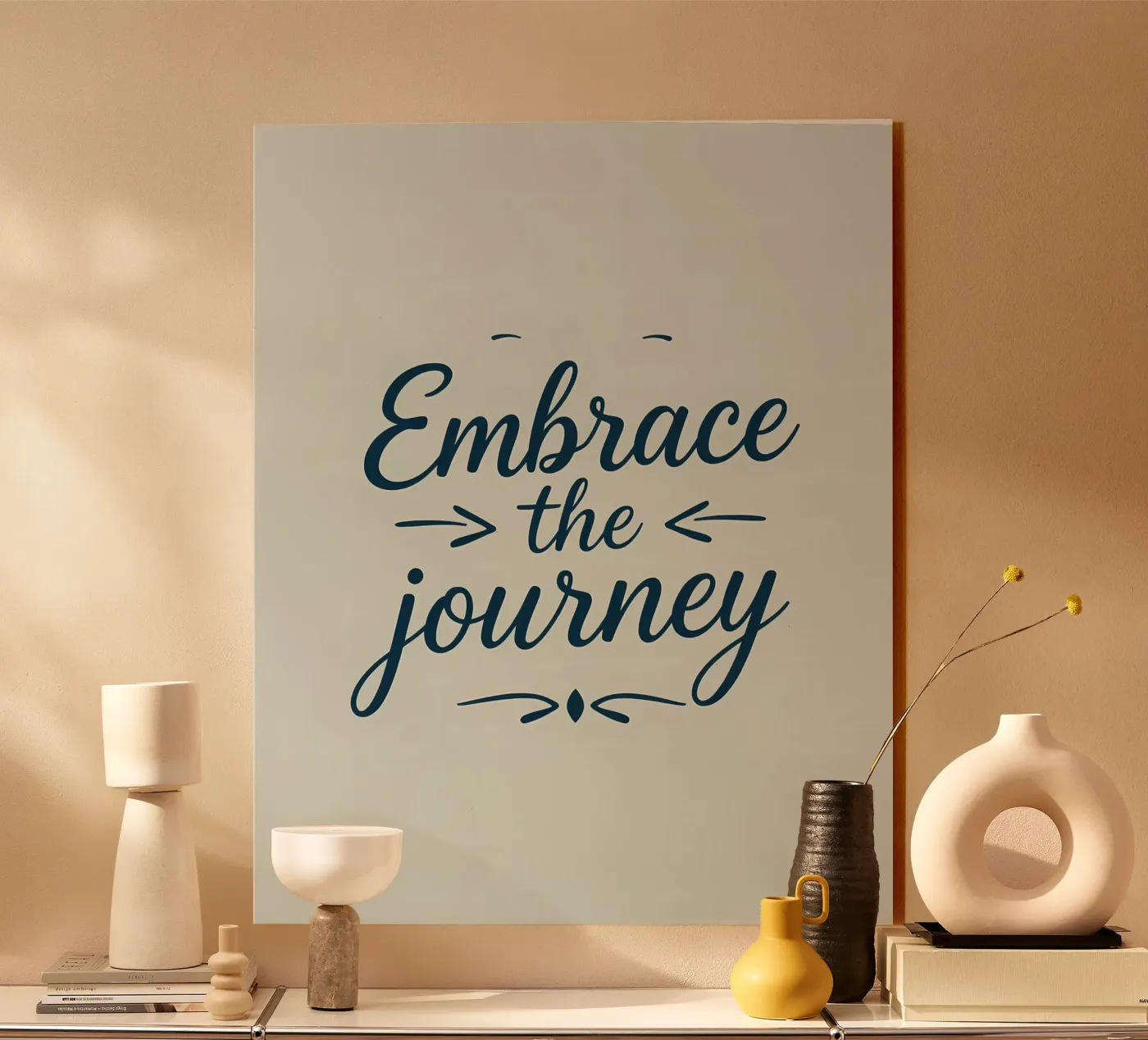 Abbracciare il viaggio plexiglass da inspirational quote