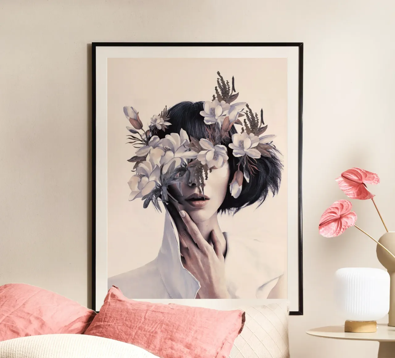 Bellezza nascosta poster con telaio in legno da dada22
