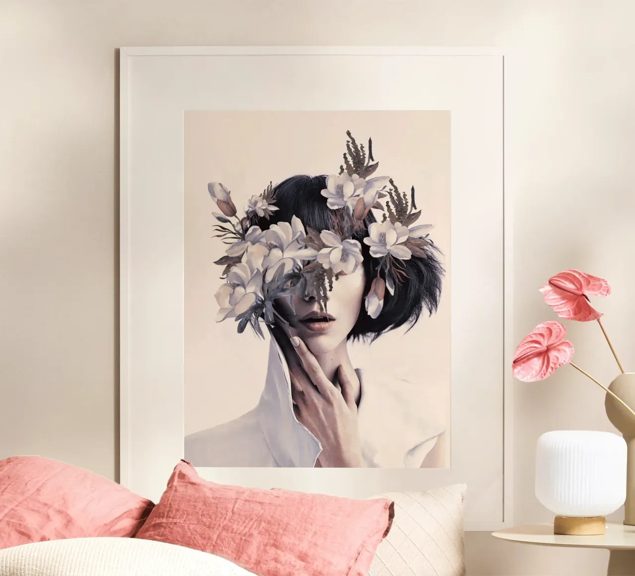 Bellezza nascosta poster con telaio in legno da dada22