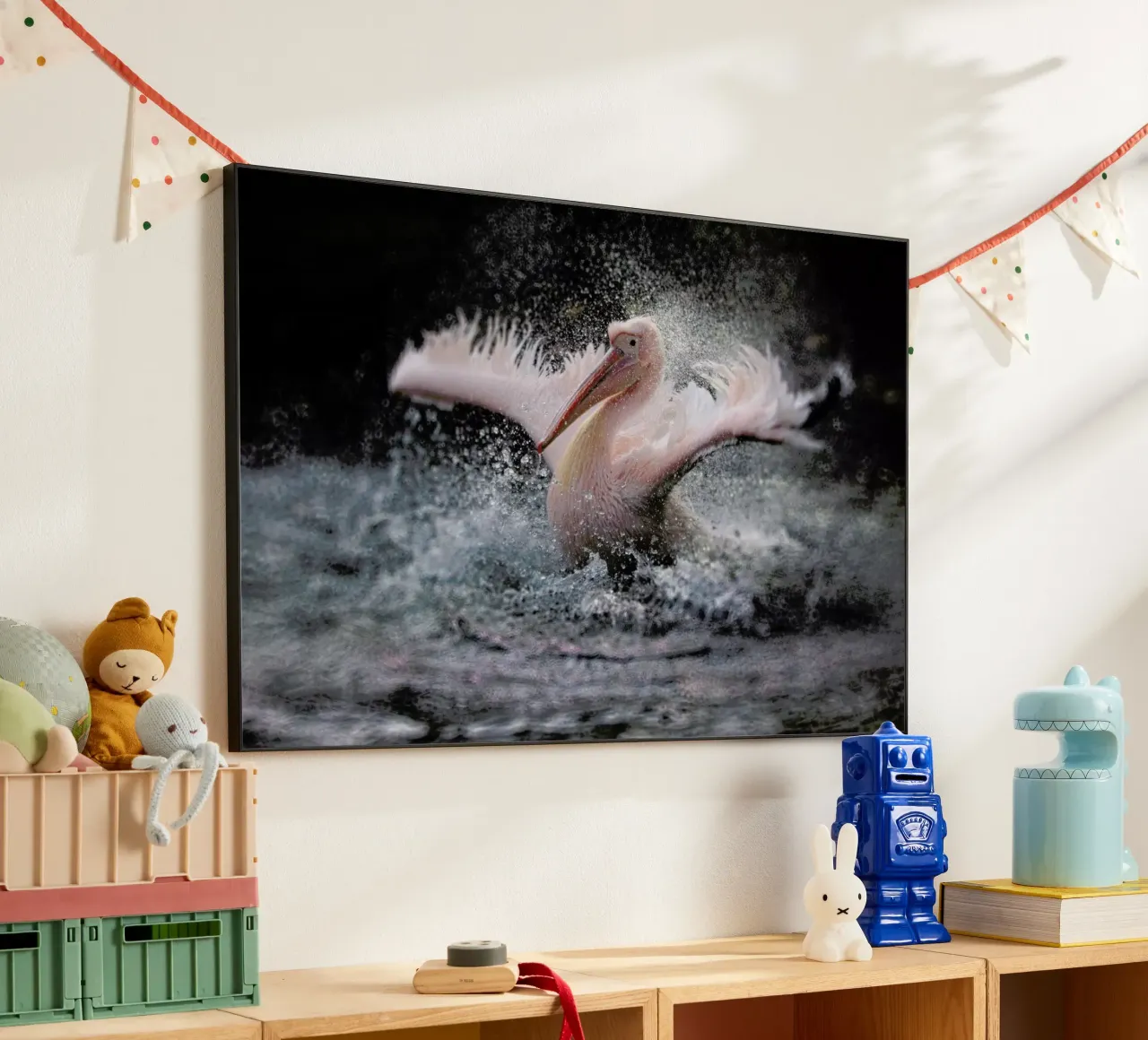 Bathing Fun - Antje Wenner - Braun alluminio dibond da Pictufy