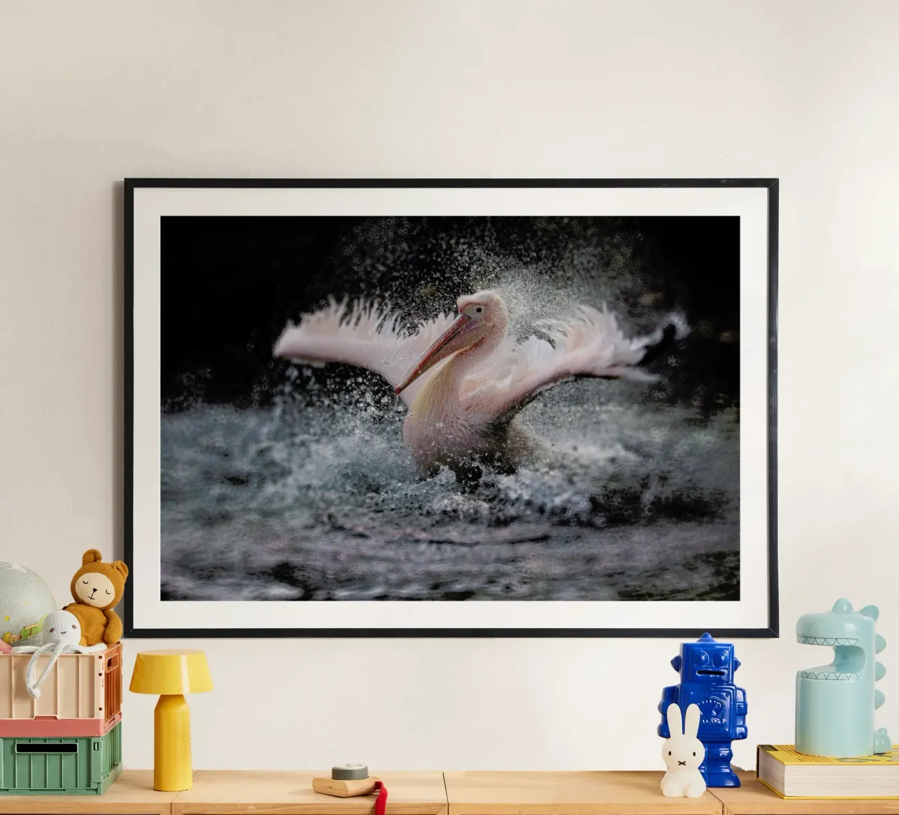 Bathing Fun - Antje Wenner - Braun poster da Pictufy