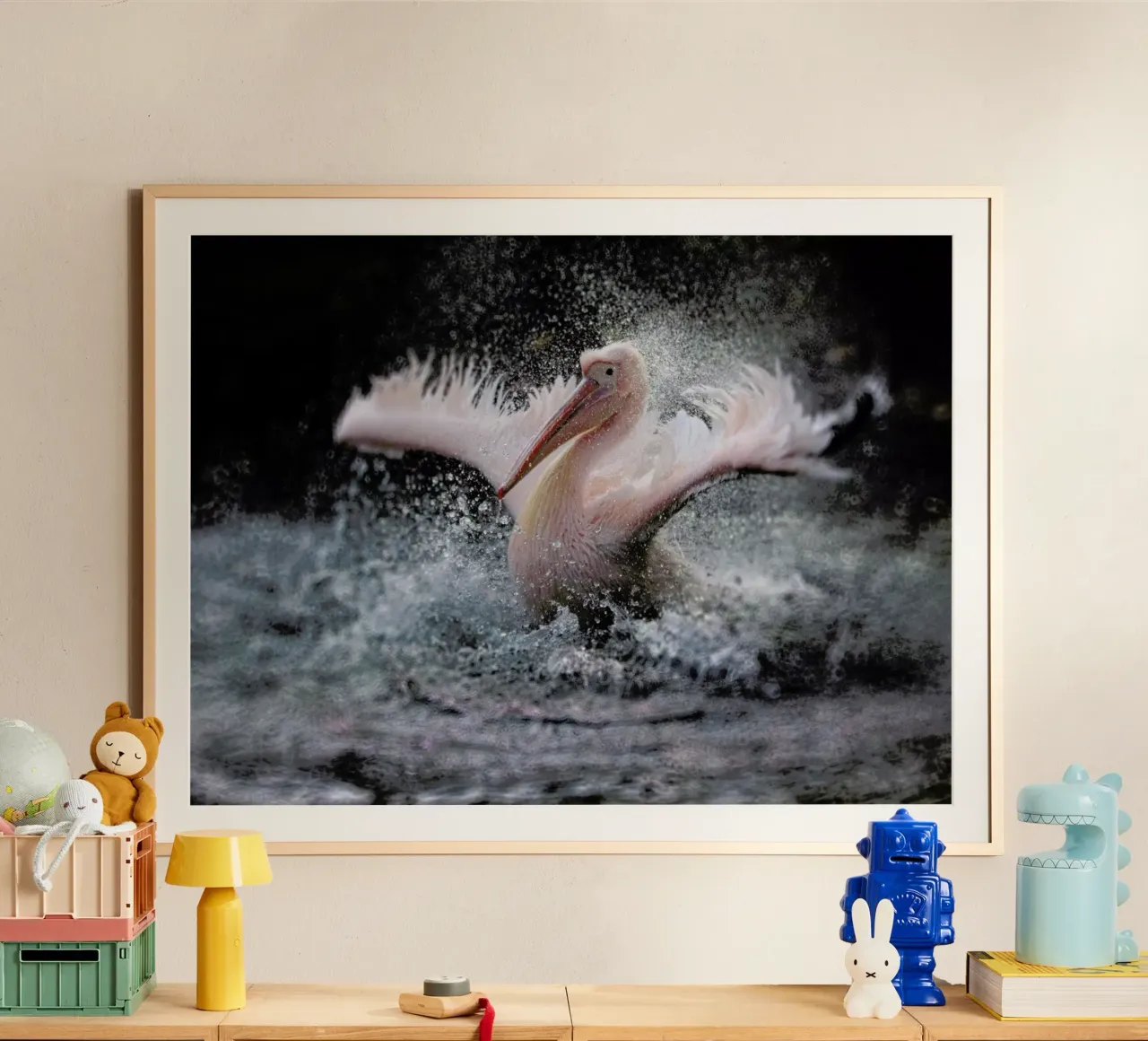 Bathing Fun - Antje Wenner - Braun poster da Pictufy