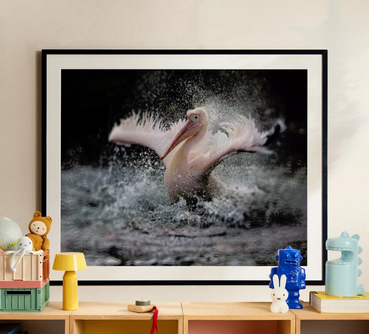 Bathing Fun - Antje Wenner - Braun poster da Pictufy