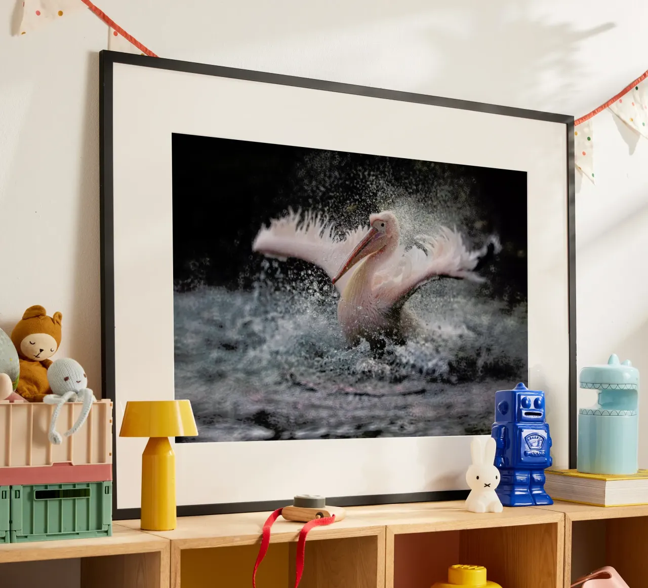 Bathing Fun - Antje Wenner - Braun poster da Pictufy
