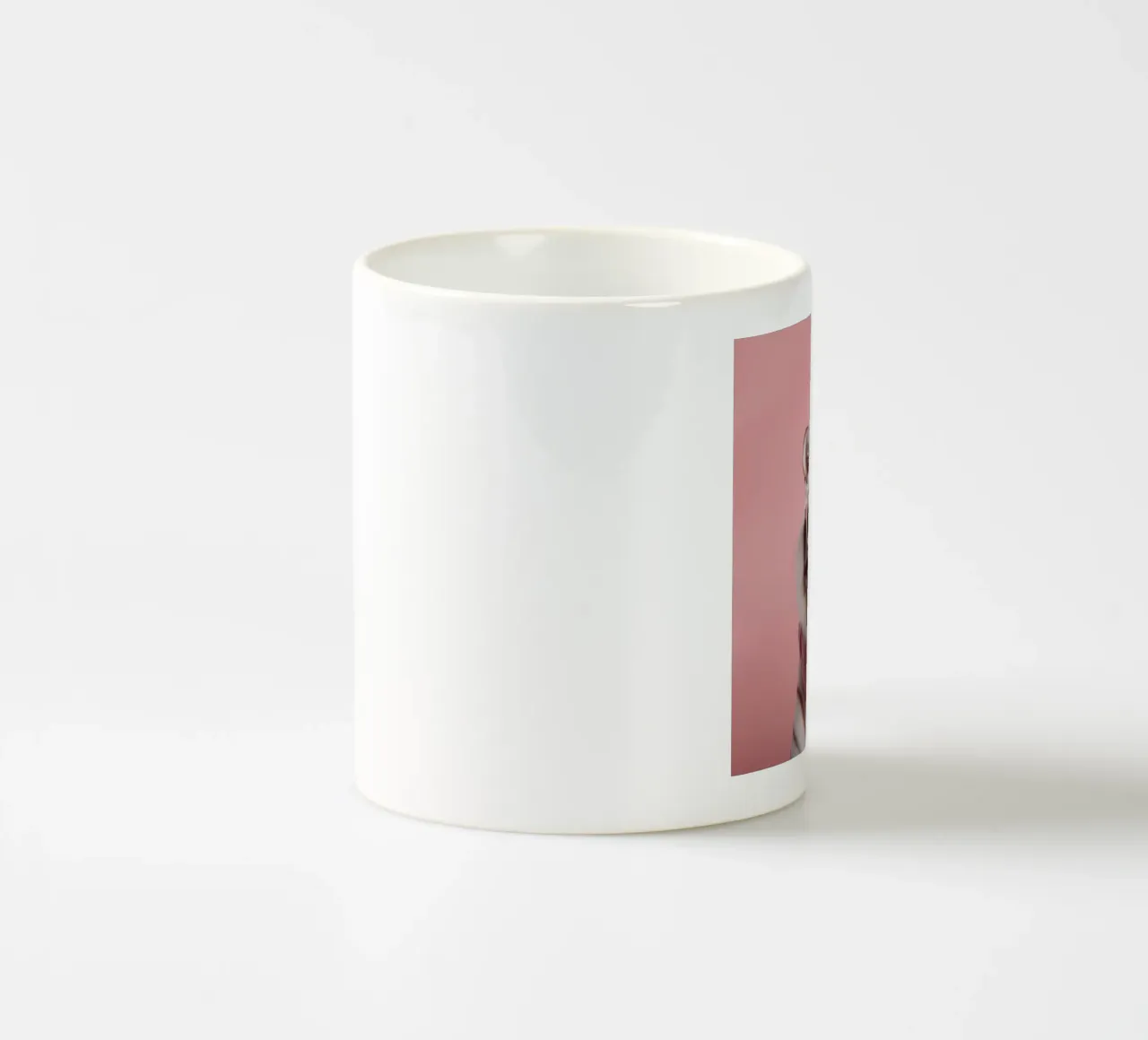 Stylish White Tiger in Pink Scarf and Glasses | Fun and Fash ceramic mug by FlexiDesignsByK