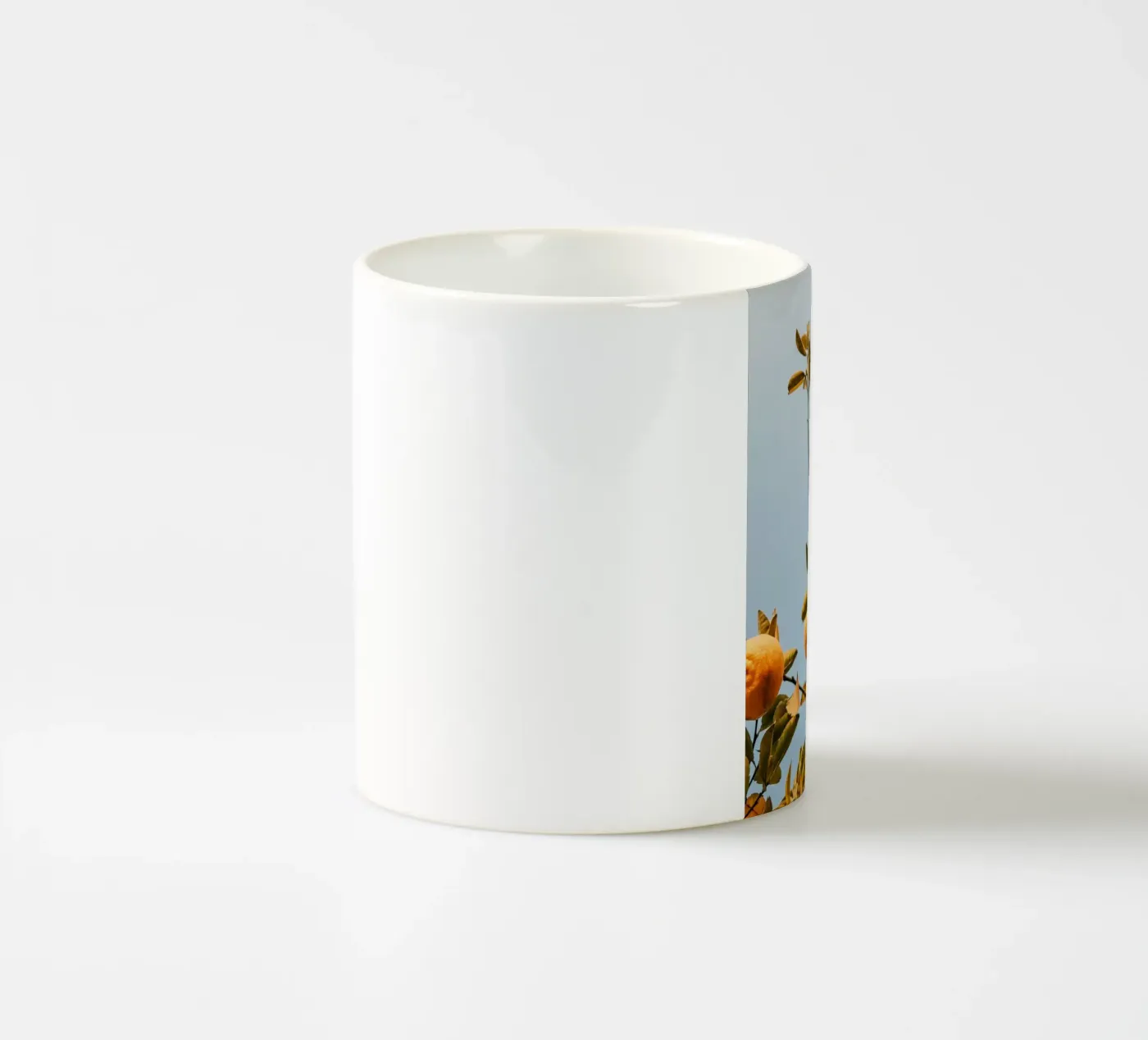Orange ceramic mug by Vale Studio
