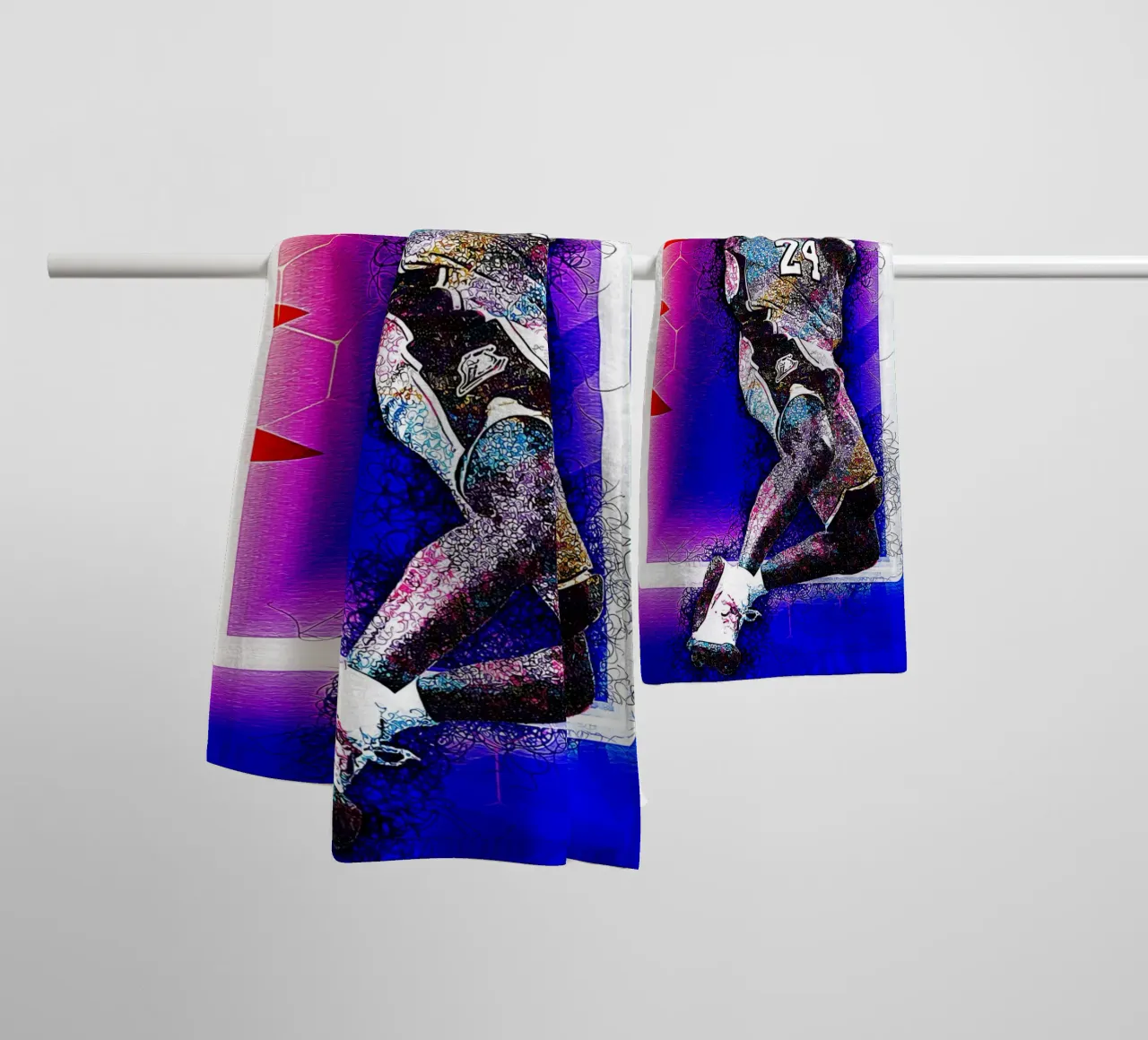 Art of Kobe Bryant towel by neonartroom