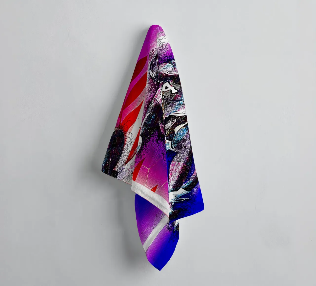 Art of Kobe Bryant towel by neonartroom