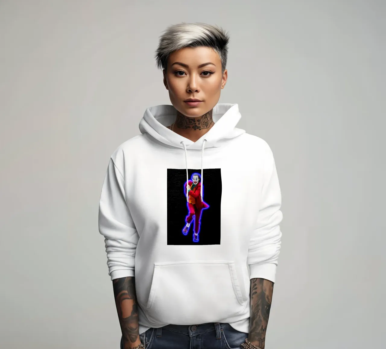 Corre Joker Run sudadera con capucha de neonartroom