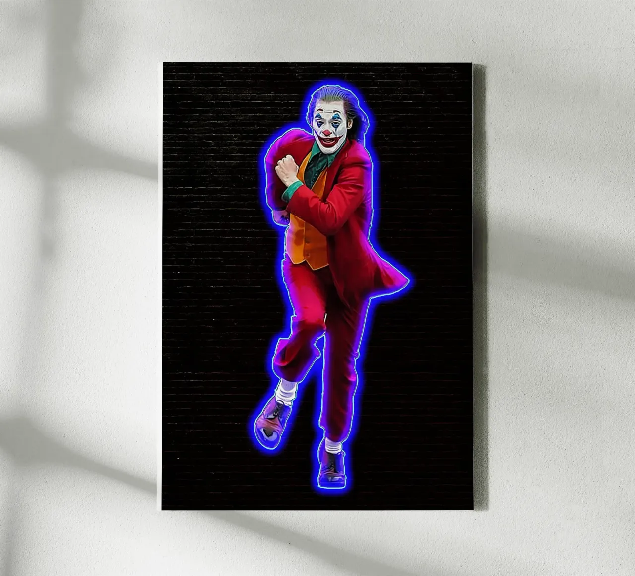 Run Joker Run canvas with Floater frame by neonartroom