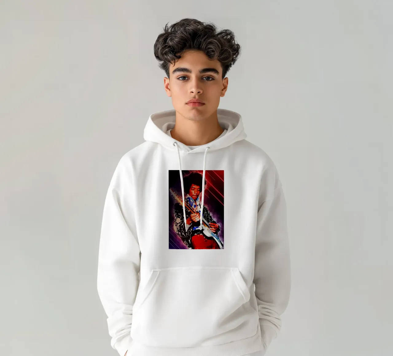 L'epopea di Jimi Hendrix felpa con cappuccio da neonartroom