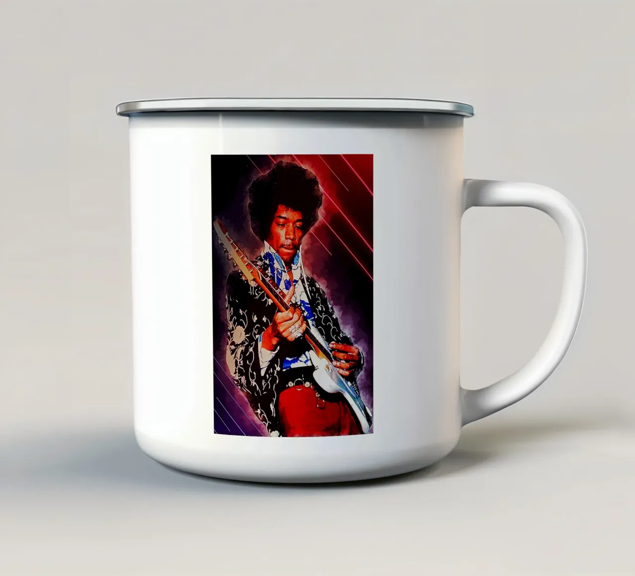 L'epopea di Jimi Hendrix tazza in smalto da neonartroom