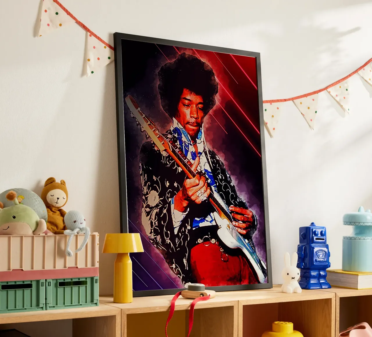 L'epopea di Jimi Hendrix carta hahnemühle da neonartroom