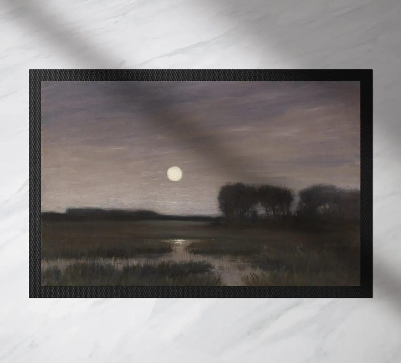 Hans at the end - Moonrise. doormat by ARTOTHEK