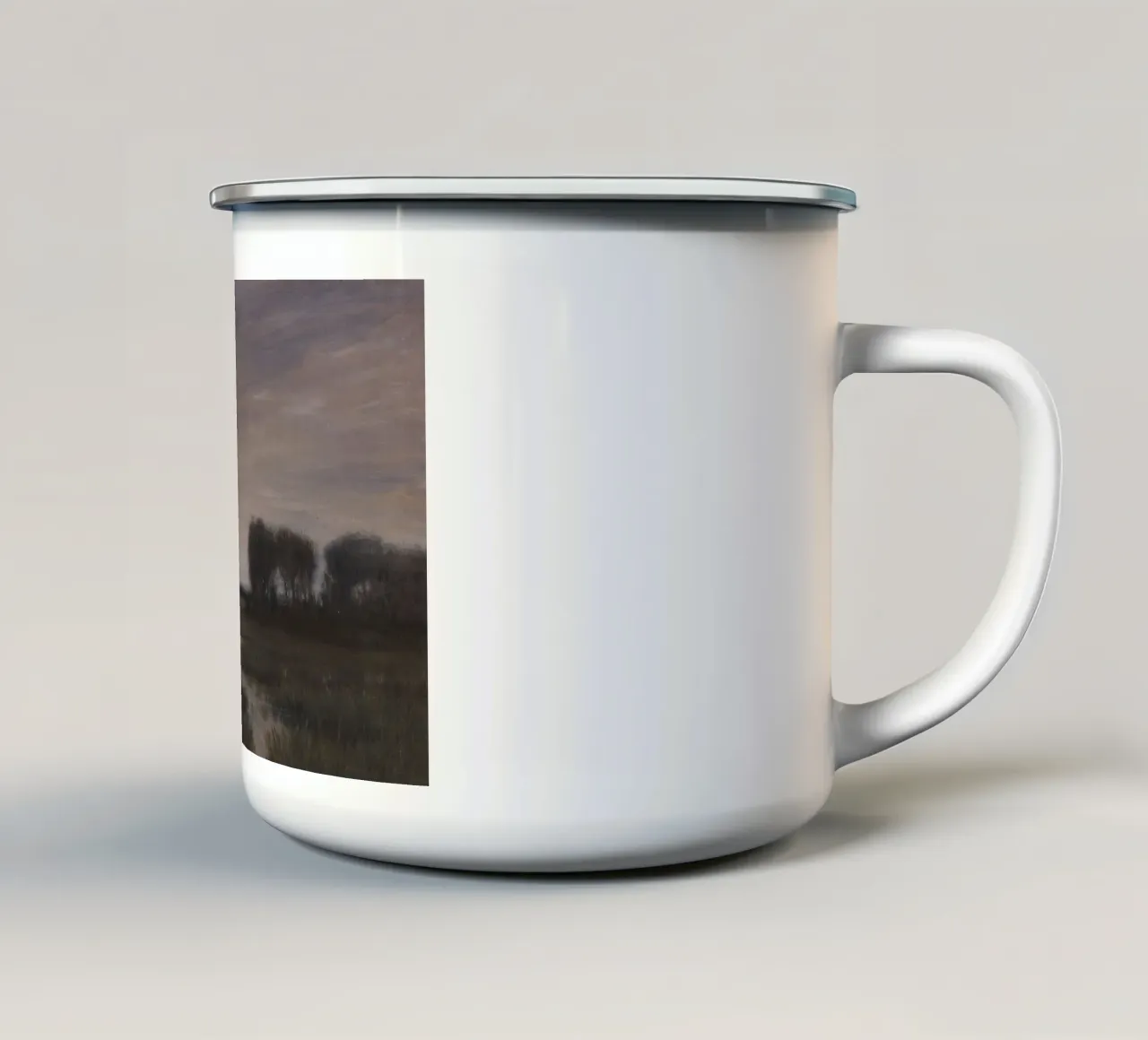 Hans alla fine - Moonrise. tazza in smalto da ARTOTHEK