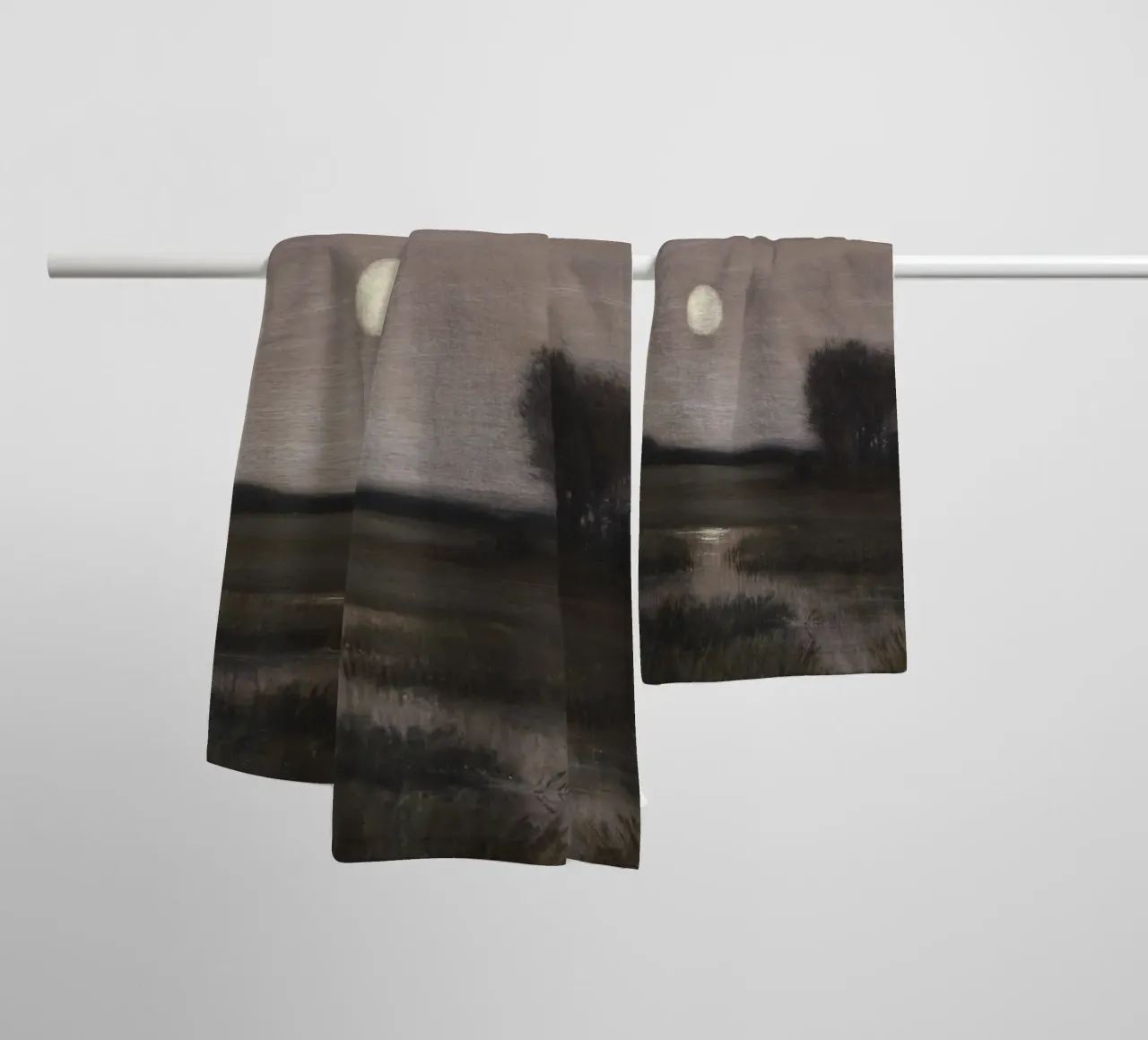 Hans at the end - Moonrise. towel by ARTOTHEK