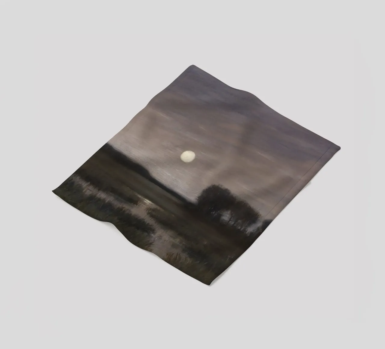 Hans aan het einde - Moonrise. fleecedeken van ARTOTHEK