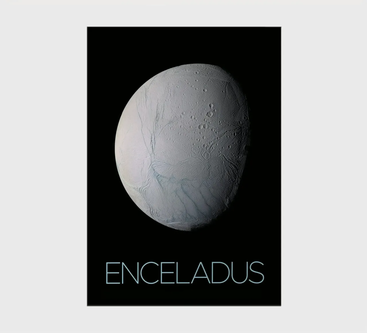 Enceladus poster from NASA notebook by 🎁 ARTVI-SHOP