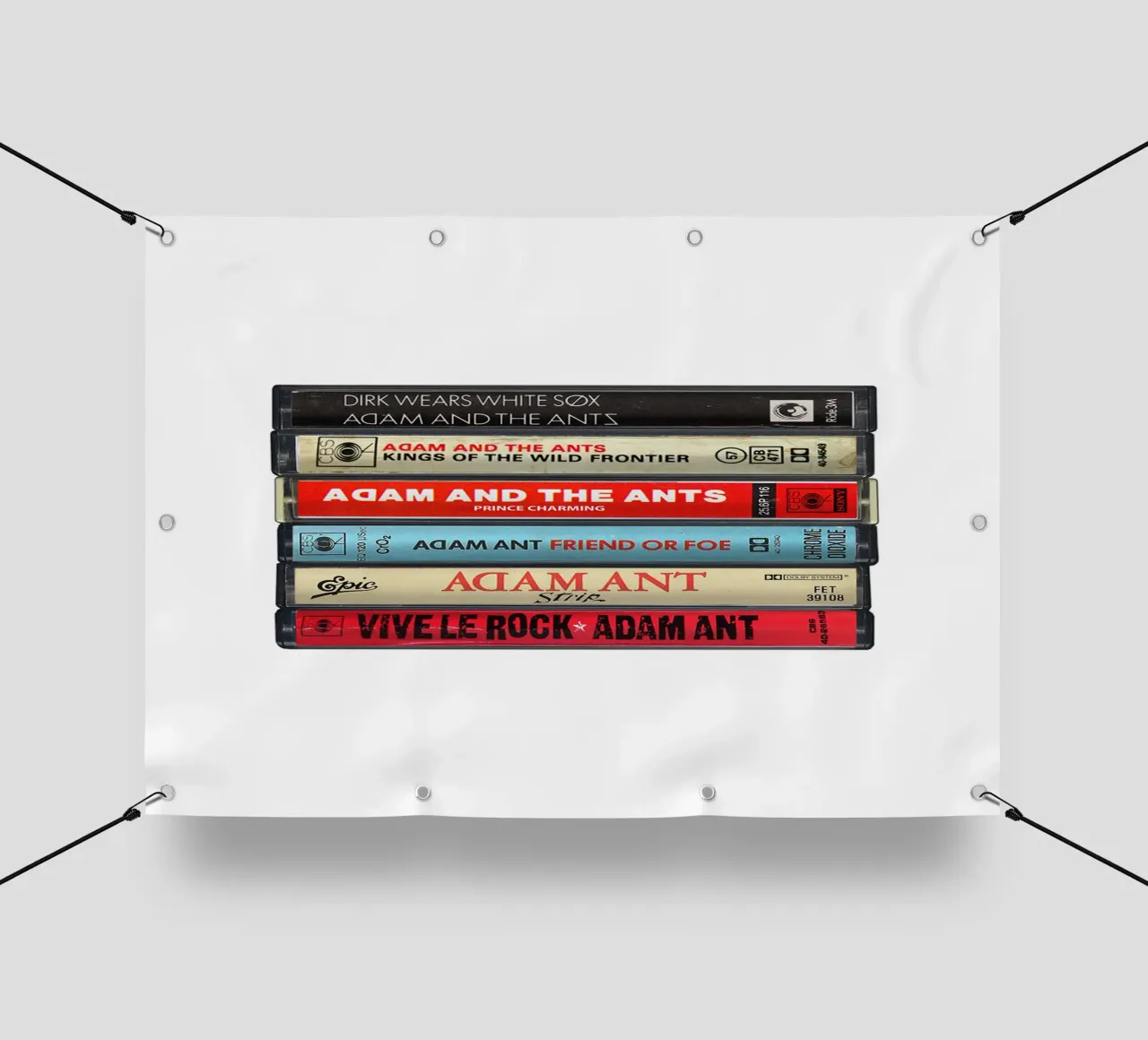 Adam Ant - Album raccolti - Stampa musicassetta telo in pvc da MrMustardPrints