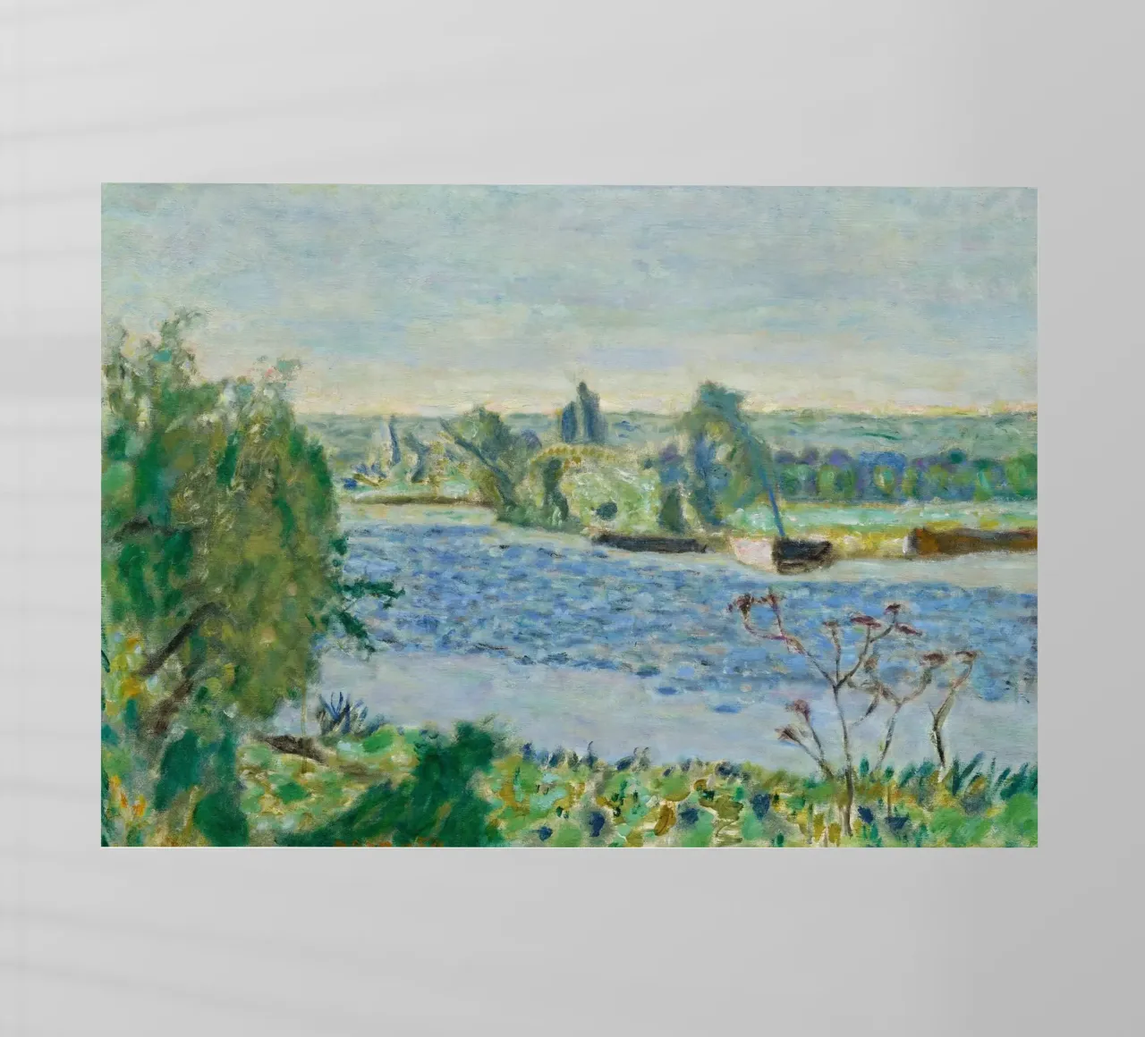 Bonnard - Mattina blu o piccolo fiume. 1927 pellicola backlit da ARTOTHEK