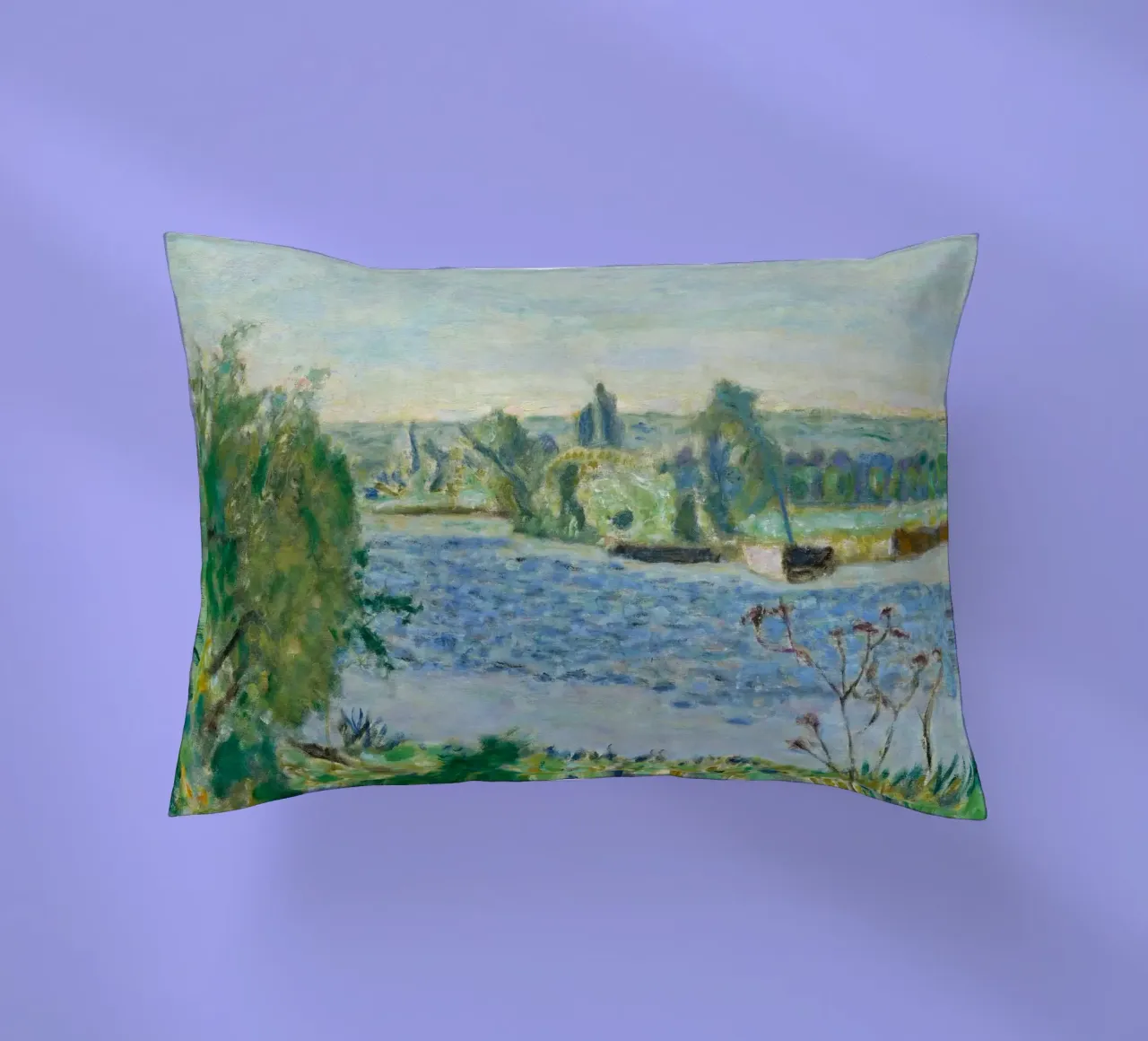 Bonnard - Mattina blu o piccolo fiume. 1927 cuscino da ARTOTHEK