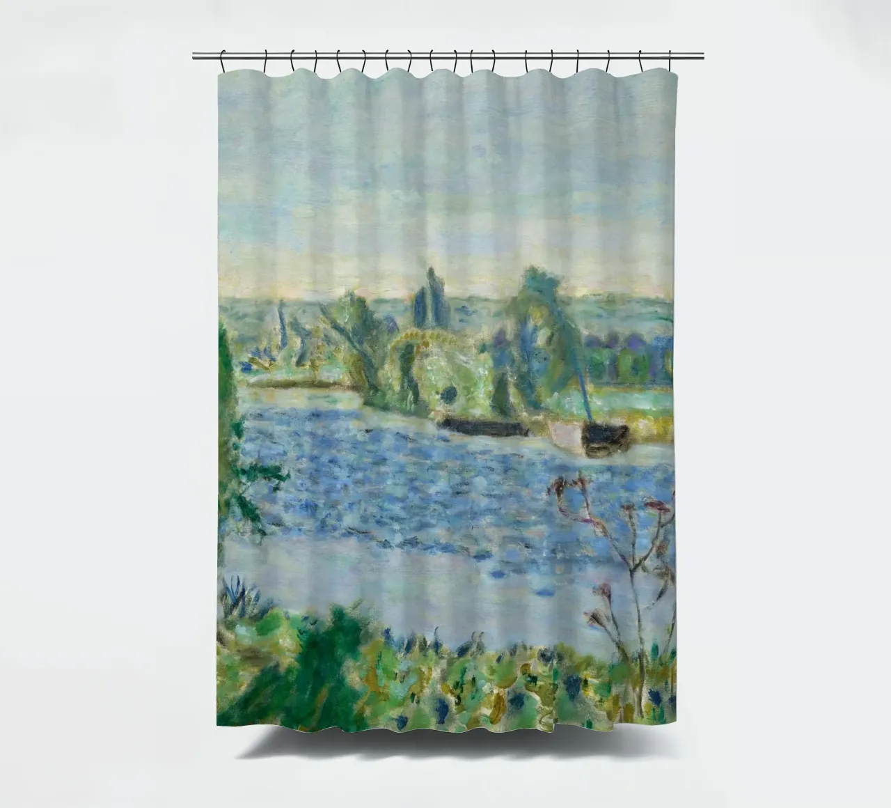 Bonnard - Blauer Morgen oder kleiner Fluss. 1927 Duschvorhang von ARTOTHEK