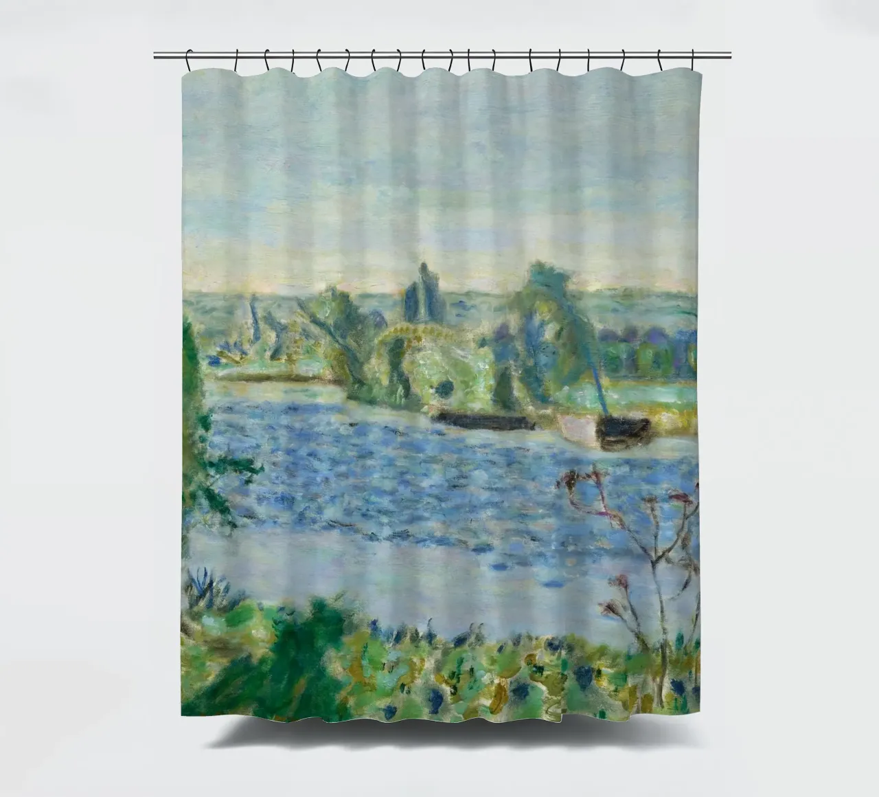 Bonnard - Blauer Morgen oder kleiner Fluss. 1927 Duschvorhang von ARTOTHEK