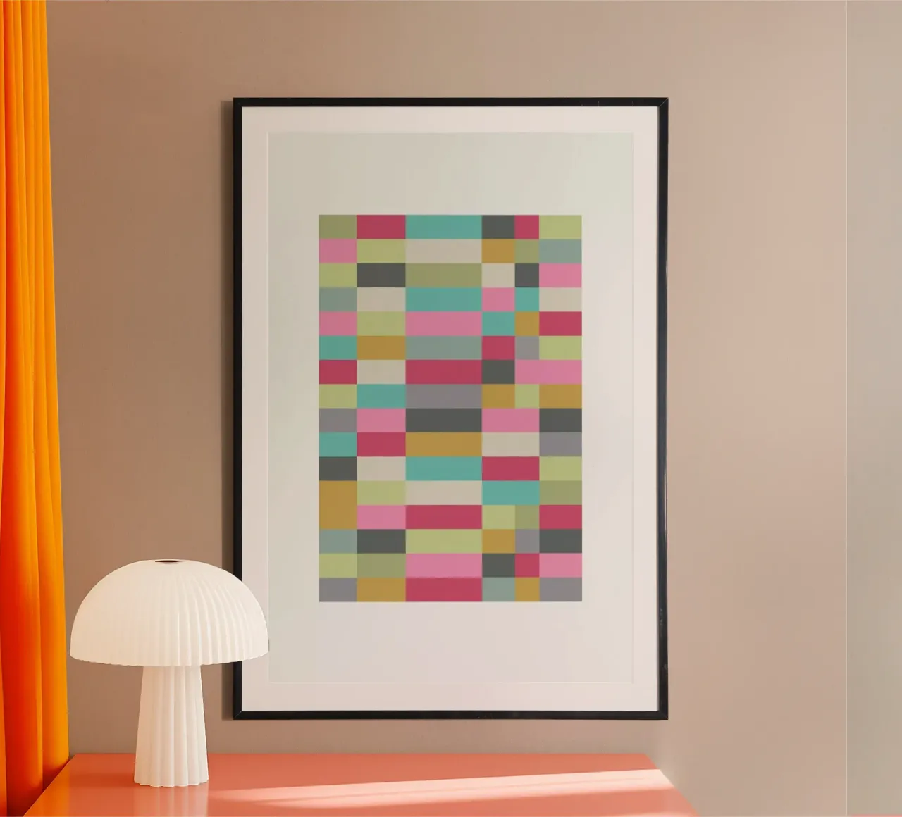 Bauhaus 1 poster con telaio in plastica da Visual Philosophy