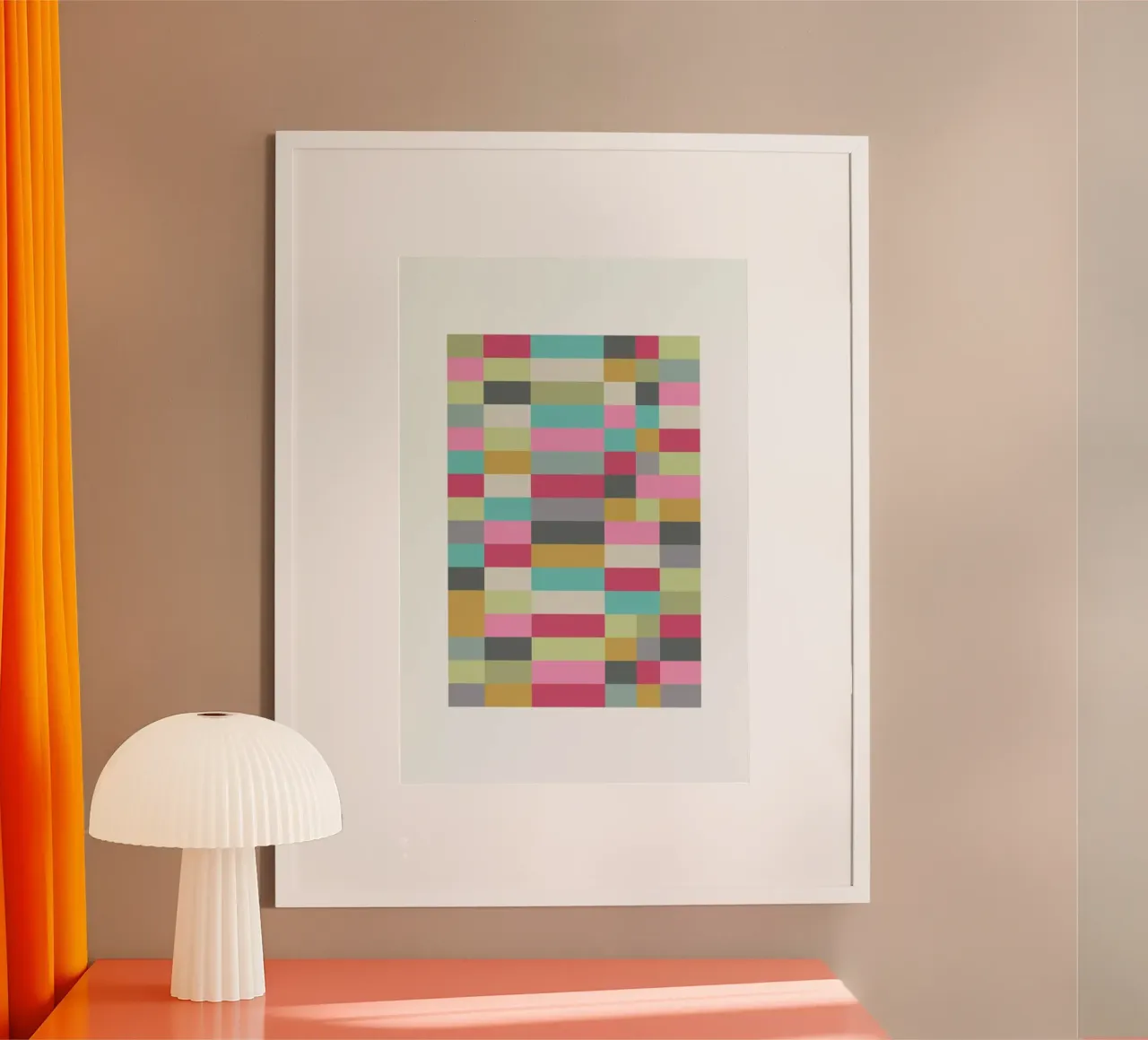 Bauhaus 1 poster con telaio in plastica da Visual Philosophy