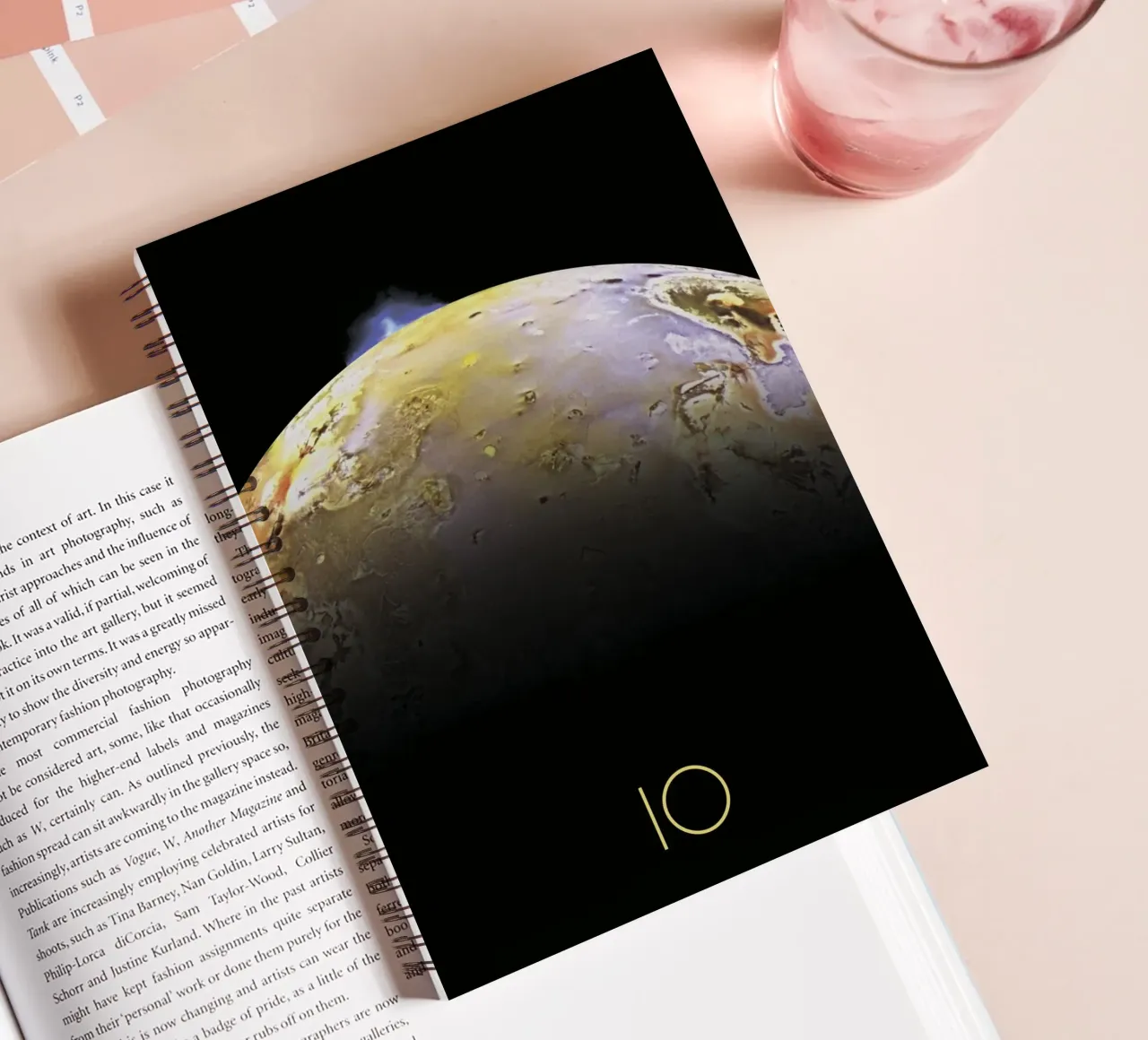 NASA IO poster spiral notebook by 🎁 ARTVI-SHOP
