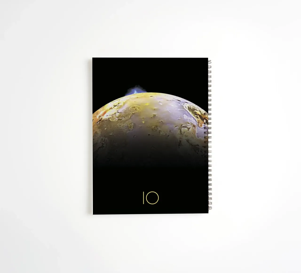 NASA IO poster spiral notebook by 🎁 ARTVI-SHOP