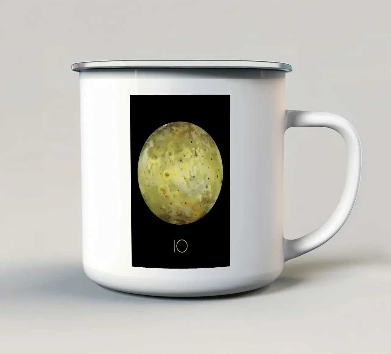 NASA IO poster tazza in smalto da ARTVI-SHOP