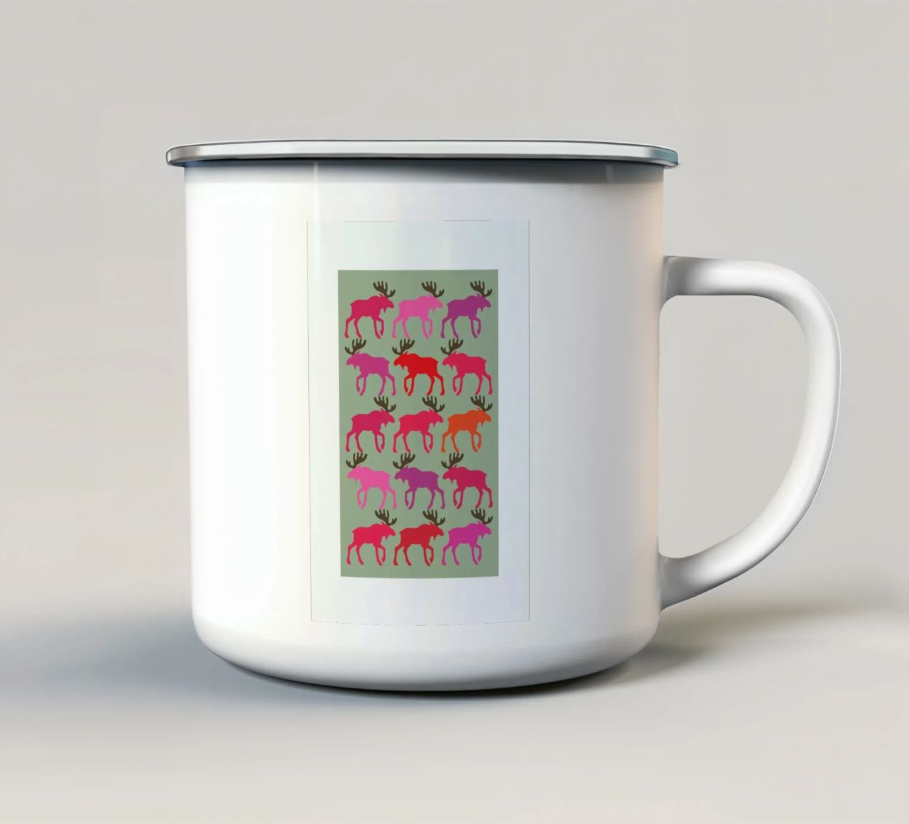 Moose 3 tazza in smalto da Visual Philosophy
