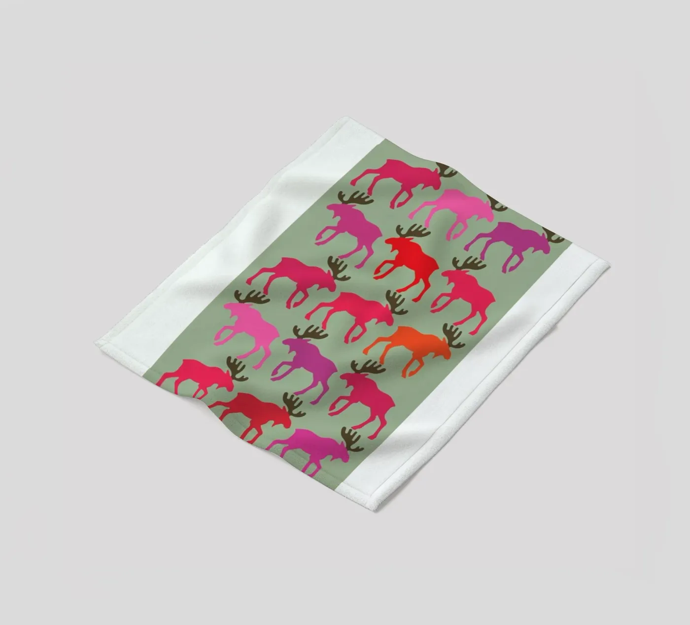 Moose 3 Fleecedecke von Visual Philosophy
