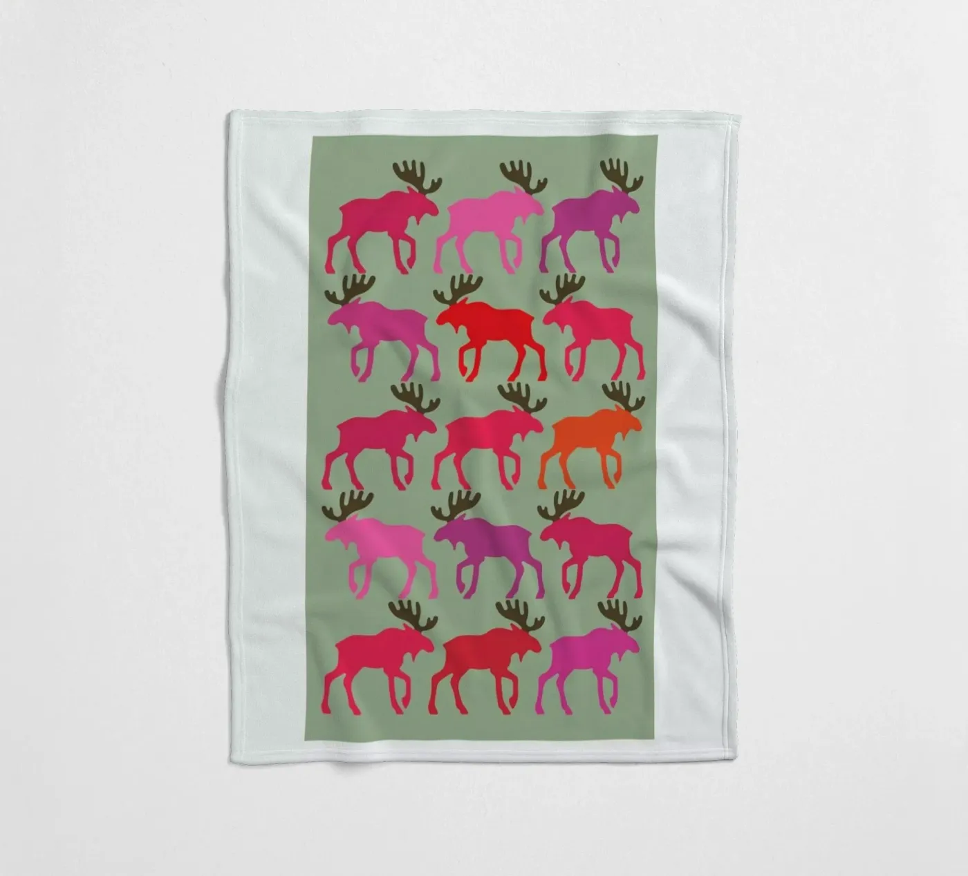 Moose 3 Fleecedecke von Visual Philosophy