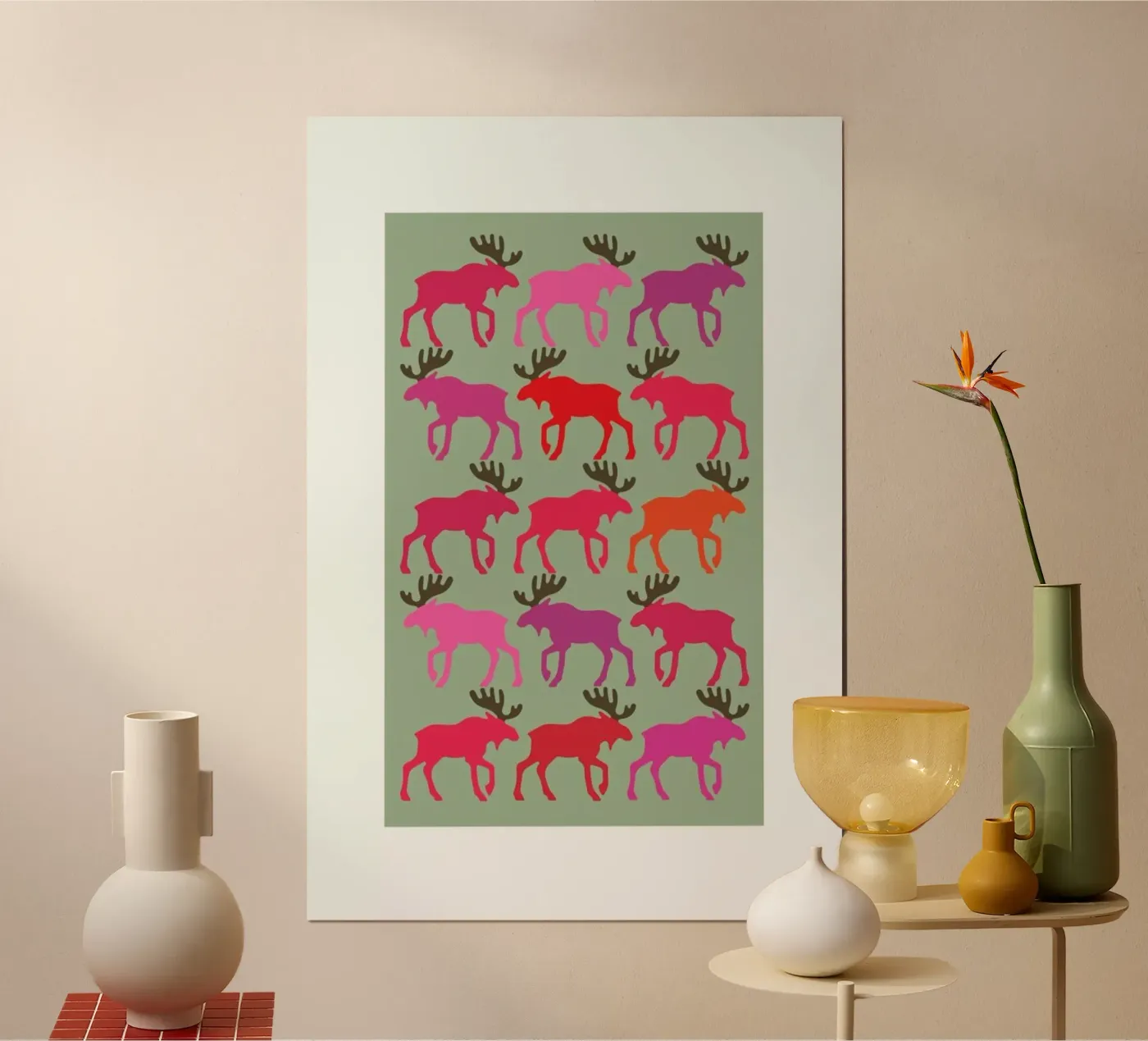 Moose 3 poster by Visual Philosophy