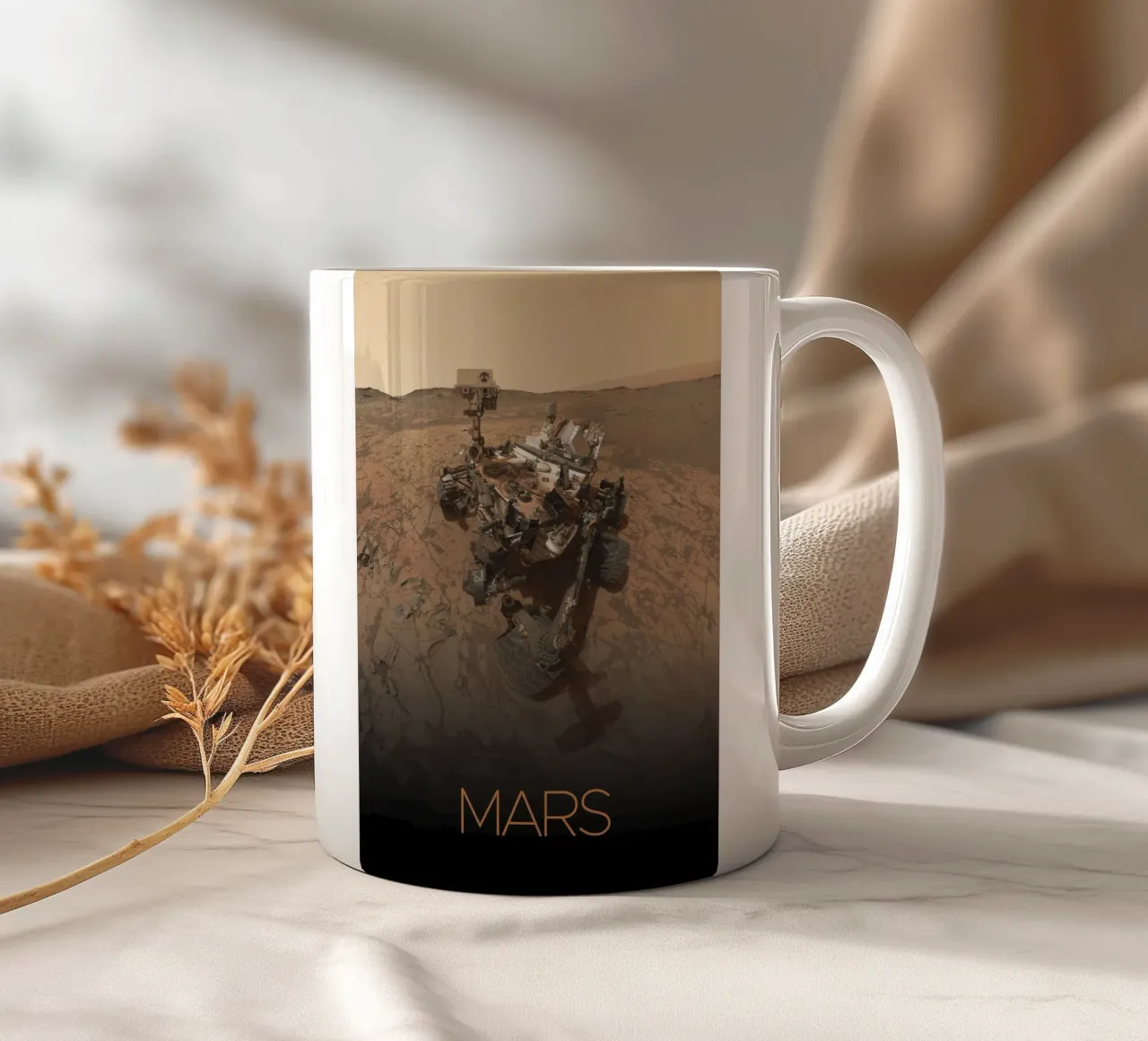 mars nasa poster ceramic mug by 🎁 ARTVI-SHOP