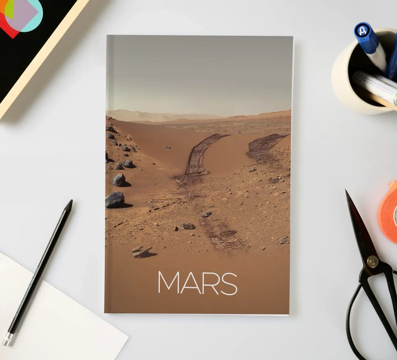 mars nasa poster notebook by 🎁 ARTVI-SHOP
